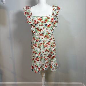 Y2K Inspired Romantic Cottagecore Floral Midi Dress Large